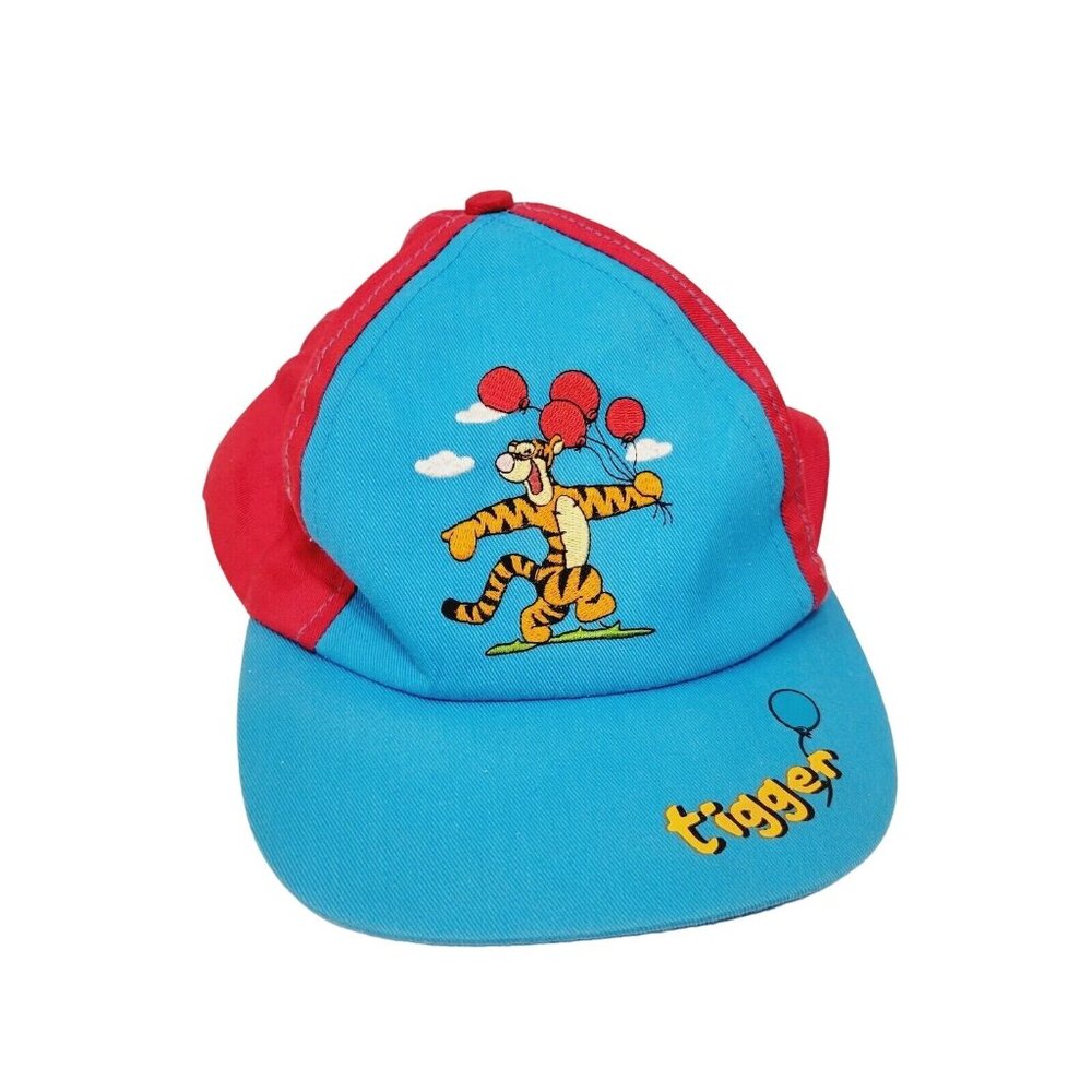 Vtg Youth Kids Winnie the Pooh Tigger Baseball Cap Hat Blue and Red